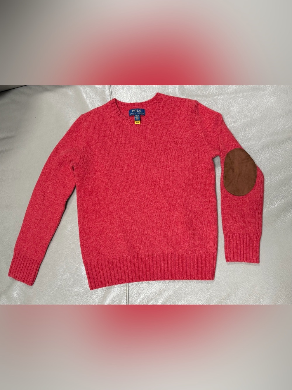 Polo Ralph Lauren Kids Crewneck Wool-Cashmere Blend Sweater size M (10-12)